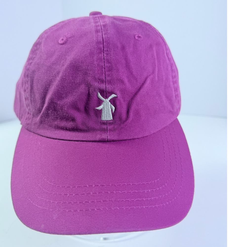Dutch Bros Coffee Windmill Logo Baseball Cap Magenta Pink Adjustable Hat